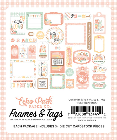 Frames & Tags - Our Baby Girl - Echo Park