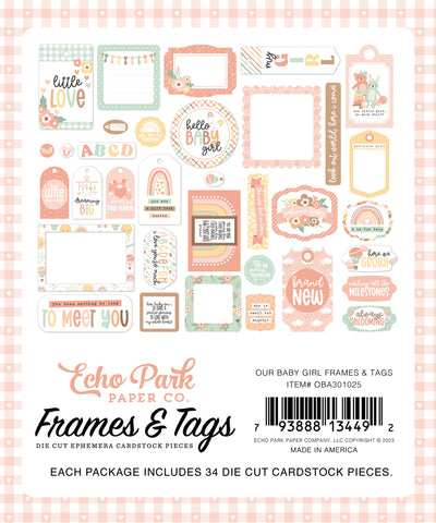 Frames & Tags - Our Baby Girl - Echo Park