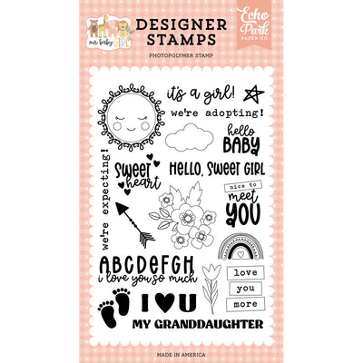 Nice To Meet You Stamp Set - Our Baby Girl - Echo Park