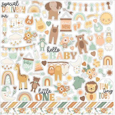 Element Sticker Cardstock, 12 x 12 - Our Baby Collection - Echo Park