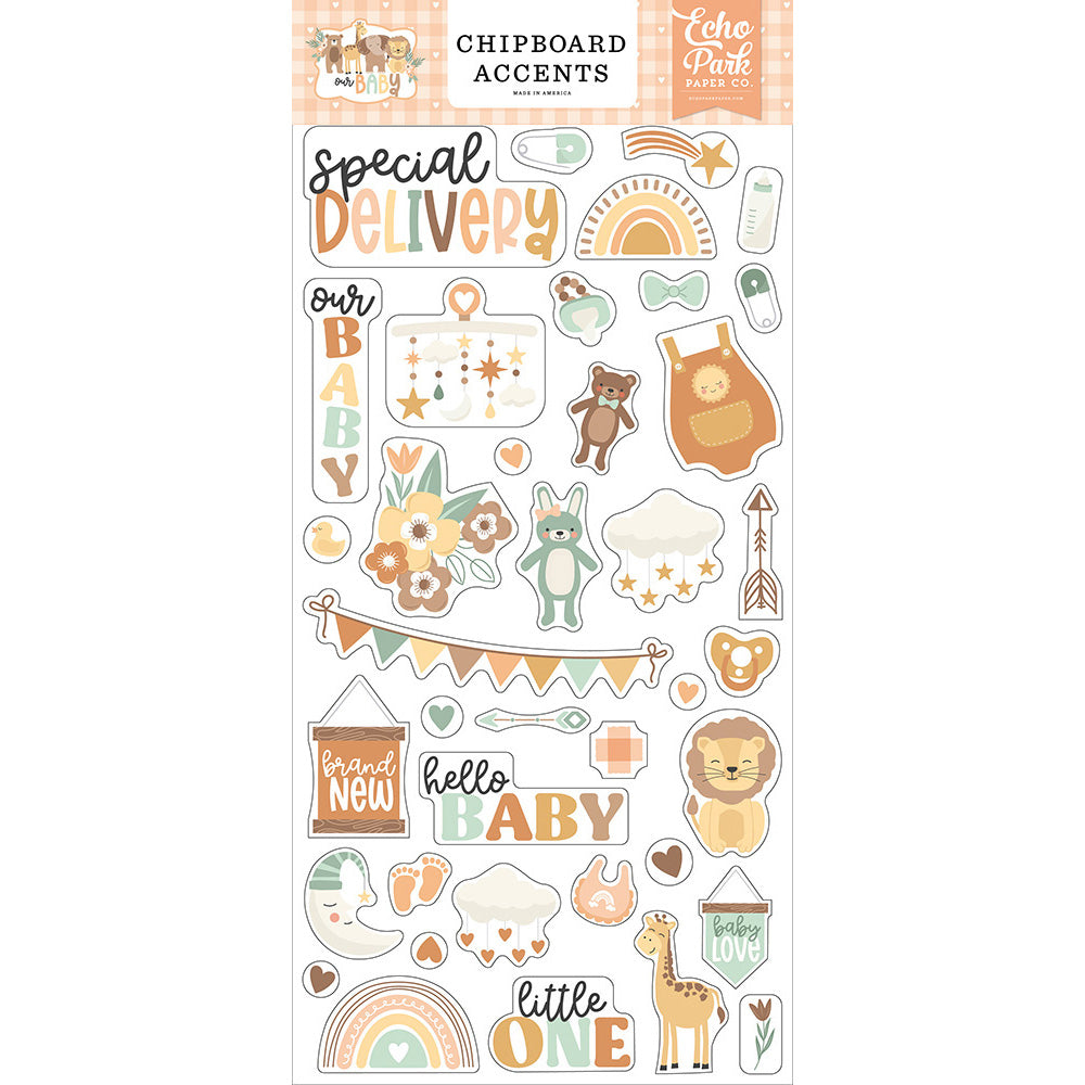 ELLE'S STUDIO Chipboard Stickers: Spring | Easter - Scrapbook Generation ELLE'S STUDIO Chipboard Stickers: Spring | Easter - Scrapbook Generation