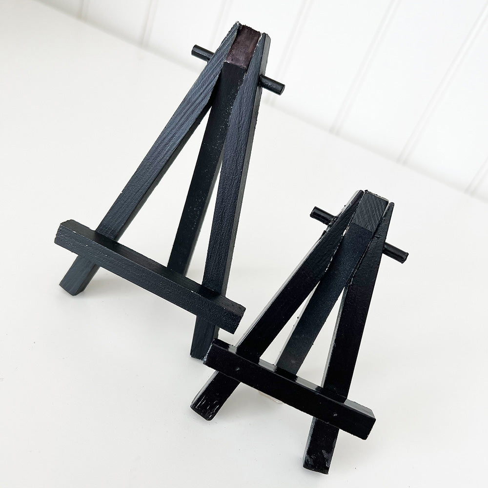 Foundations Decor Mini Easel Set Black Wood Craft Projects
