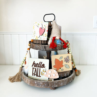 Hello FALL Set - Tiered Tray Collection - Foundations Decor