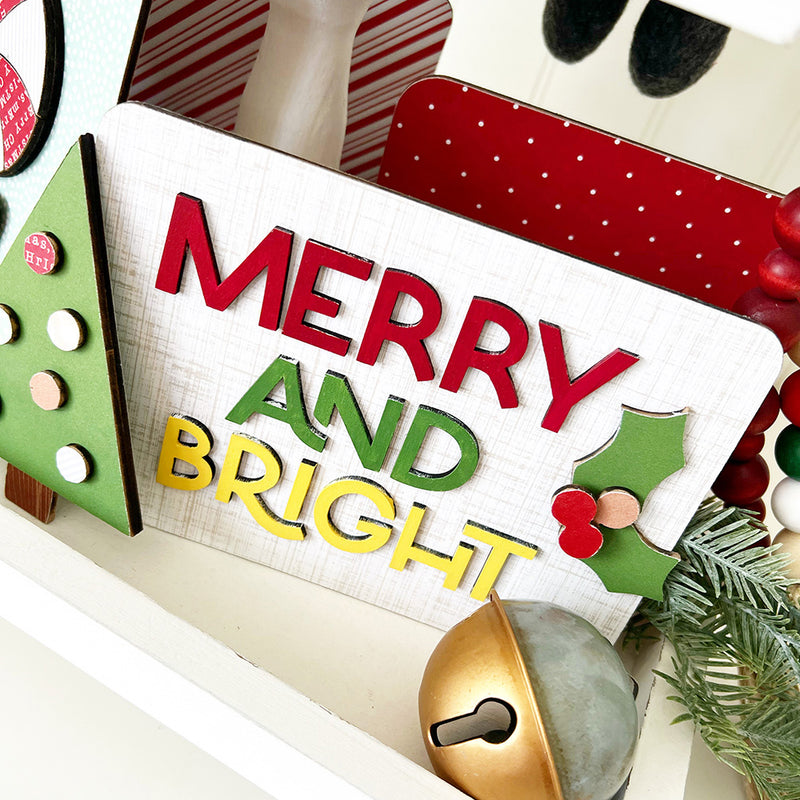 Merry and Bright Set - Tiered Tray Collection - Foundations Decor