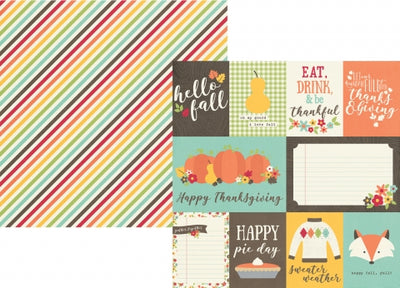 Happy Harvest Journaling Card Elements - Simple Stories - Clearance