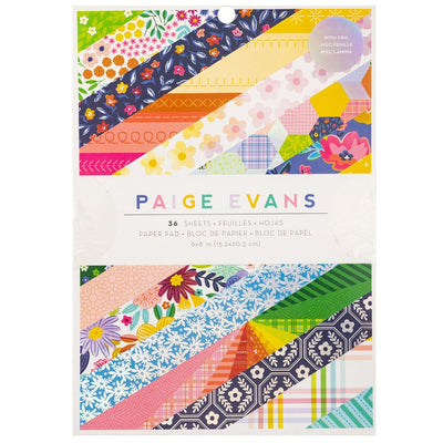 Paper Pad,  6x8 - Paige Evans - Blooming Wild Collection - American Crafts