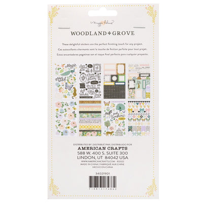 Sticker Book with Gold Foil Accents - Maggie Holmes - Woodland Grove Collection - American Crafts