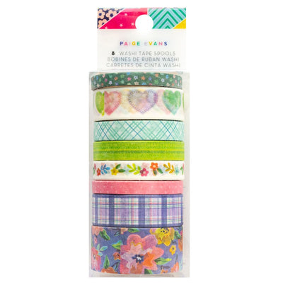 Washi Tape, 8pc - Paige Evans - Blooming Wild Collection - American Crafts
