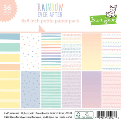 Rainbow Ever After 6" x 6" Petite Paper Pack - Lawn Fawn