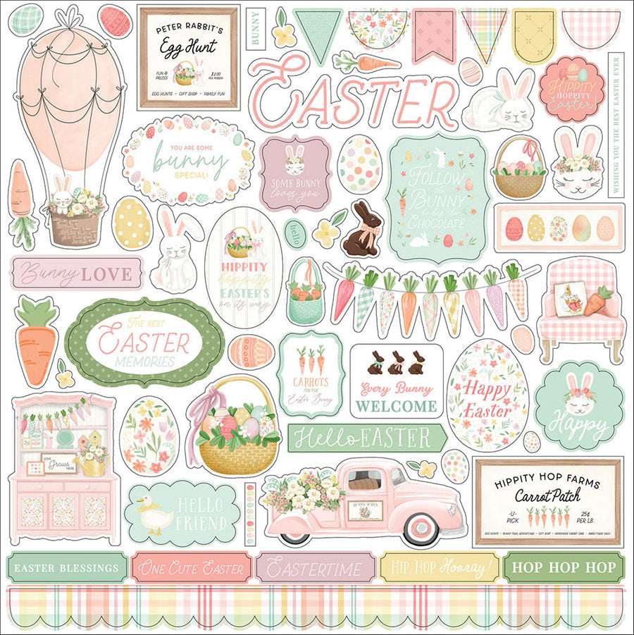 Here Comes Easter Element Sticker - Carta Bella