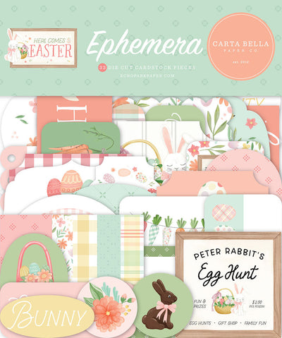 View 2 of Here Comes Easter Ephemera - Carta Bella