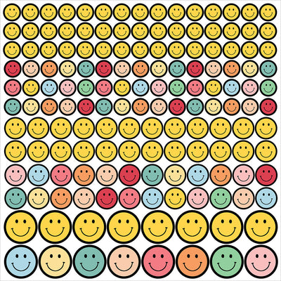 Smiley Face Sticker Sheet - Echo Park