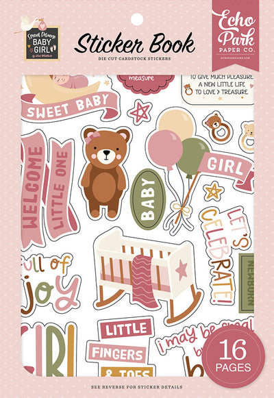 Special Delivery Baby Girl Sticker Book - Echo Park