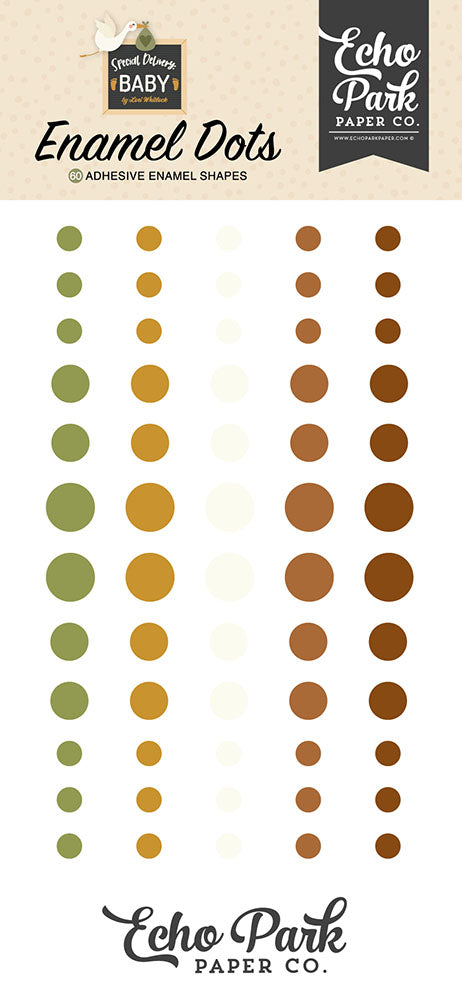 Special Delivery Baby Enamel Dots - Echo Park