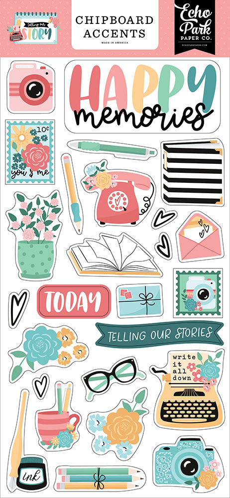 Telling Our Story Chipboards Accents - Echo Park