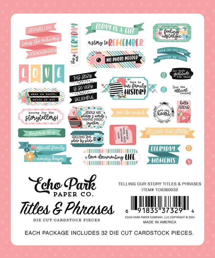View 3 of Telling Our Story Titles & Phrases - Echo Park