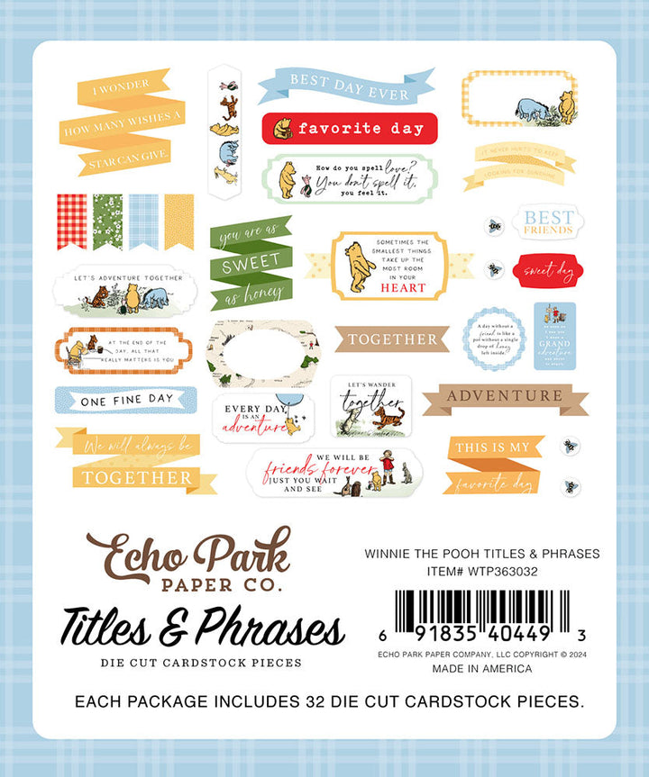 View 3 of Winnie The Pooh Titles & Phrases - Echo Park