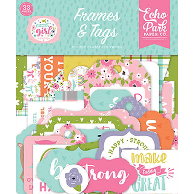 All About a Girl Frames & Tags - Lori Whitlock - Echo Park - Clearance