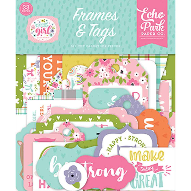 All About a Girl Frames & Tags - Lori Whitlock - Echo Park - Clearance