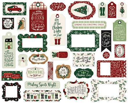 A Cozy Christmas Frames & Tags - Echo Park