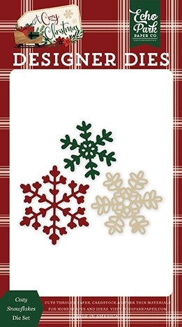 Cozy Snowflakes Die Set - A Cozy Christmas - Echo Park - Clearance