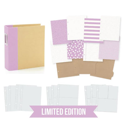 Lilac Limited Edition Binder, 6" x 8" -  SN@P Studio Collection - Simple Stories 