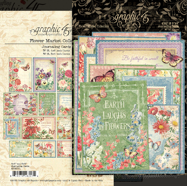 Journaling Cards - Flower Market Collection - Graphic 45