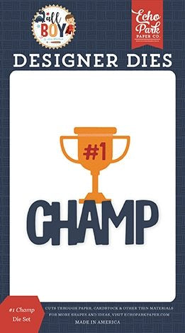 #1 Champ Die Set - All Boy - Lori Whitlock - Echo Park - Clearance