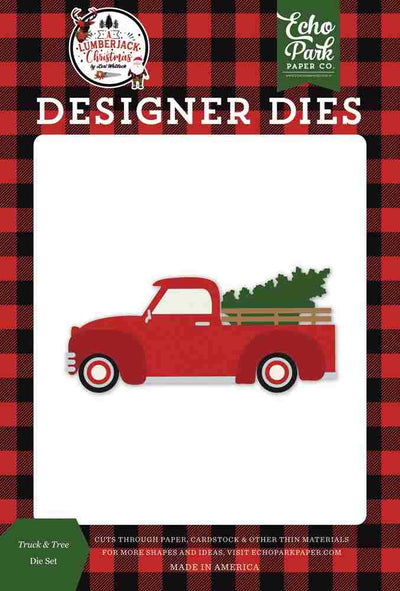 Truck & Tree Dies - A Lumberjack Christmas - Echo Park - Clearance