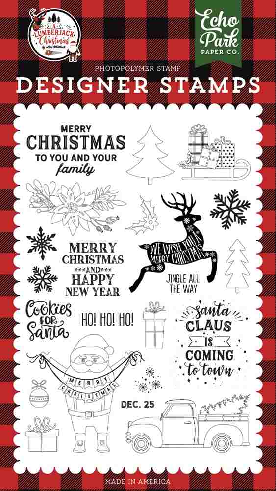Cookies for Santa Stamps-A Lumberjack Christmas-Echo Park