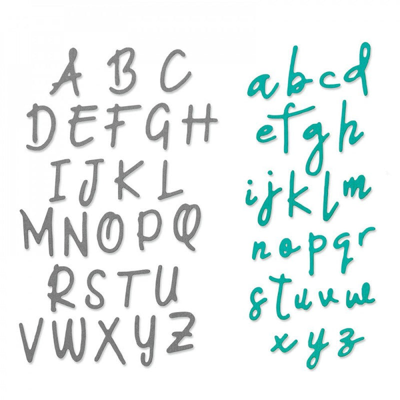 Alphabet Set Thinlits Dies - Emily Tootle - Sizzix - Clearance