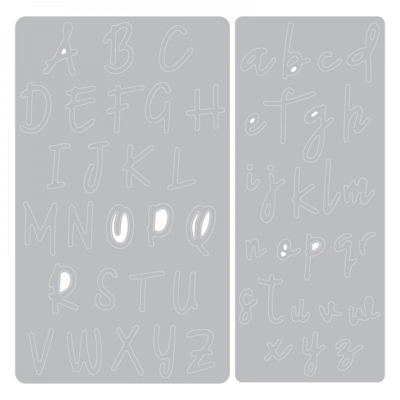 Alphabet Set Thinlits Dies - Emily Tootle - Sizzix - Clearance