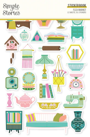 Sticker Book - Flea Market Collection - Simple Stories