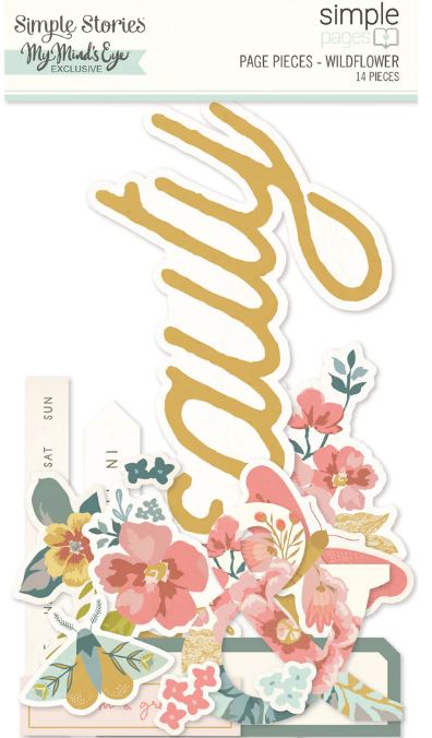 Wildflower Pages Pieces - Simple Pages Collection - Simple Stories