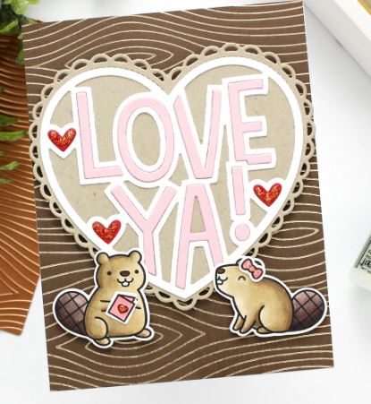 Woodgrain Background Hot Foil Plate - Simply Celebrate Collection - Lawn Fawn