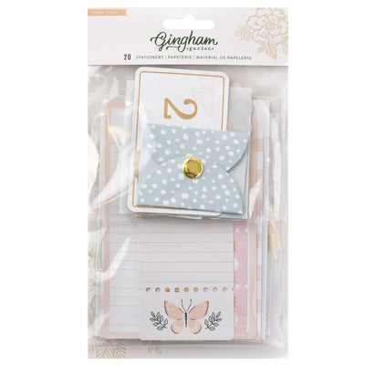 Stationary Pack -  Gingham Garden Collection - Crate Paper