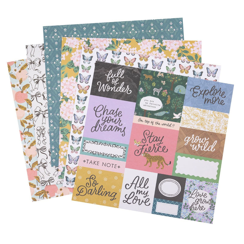 Paper Pad, 12x12 - Maggie Holmes - Woodland Grove Collection - American Crafts