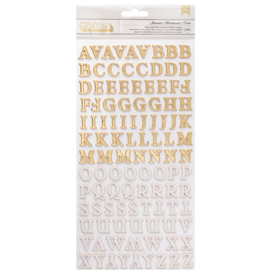 Alpha Shimmer Thickers with Gold Foil Accents - Maggie Holmes - Woodland Grove Collection - American Crafts