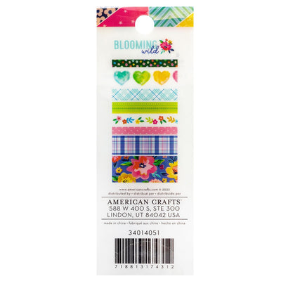 Washi Tape, 8pc - Paige Evans - Blooming Wild Collection - American Crafts