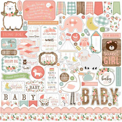 Baby Girl Element Stickers - Echo Park