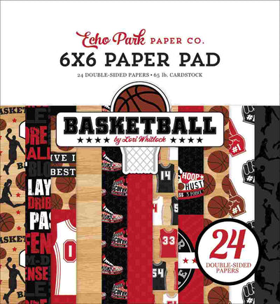 Basketball 6" x 6" Paper Pad - Echo Park