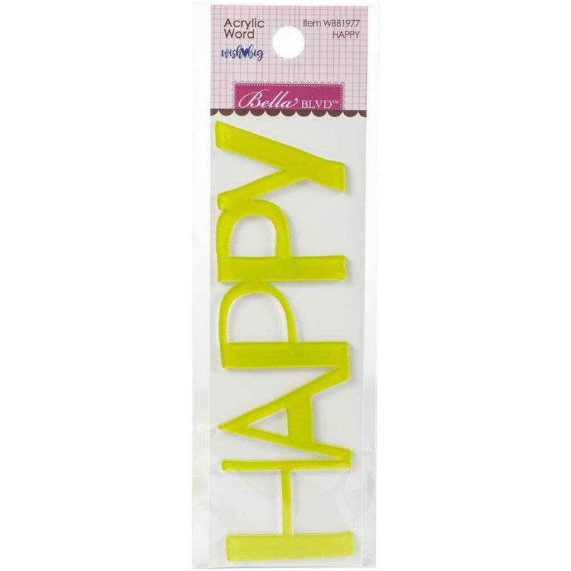 Happy Acrylic Word - Cooper - Bella Blvd - Clearance