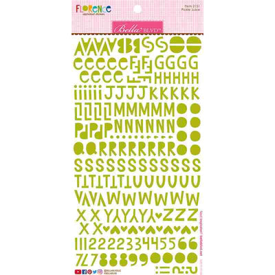 Pickle Juice Florence Alphabet Stickers - Bella Besties - Bella Blvd - Clearance