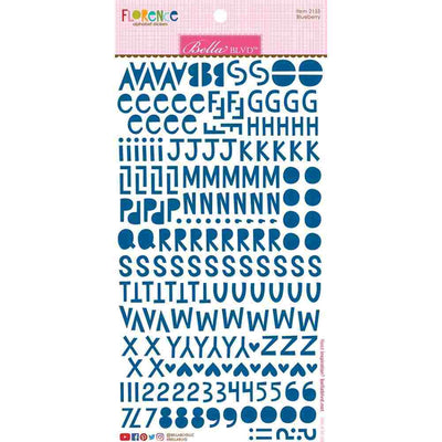 Blueberry Florence Alphabet Stickers - Bella Besties - Bella Blvd