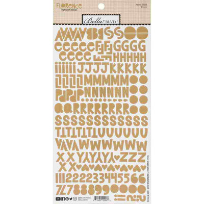 Pony Florence Alphabet Stickers - Cooper - Bella Blvd - Clearance