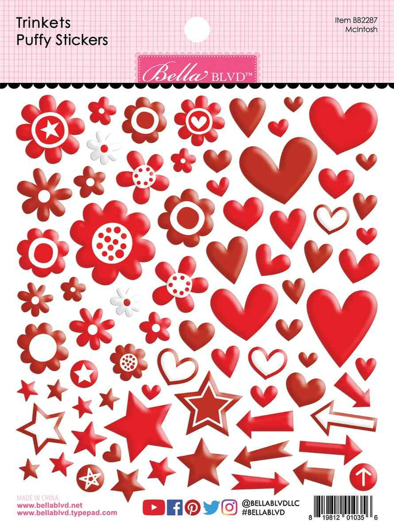 McIntosh Trinkets Puffy Stickers - Bella Besties - Bella Blvd