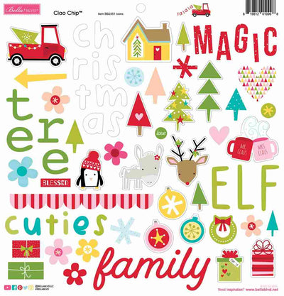 Fa La La Chipboard Icons - Bella Blvd - Clearance