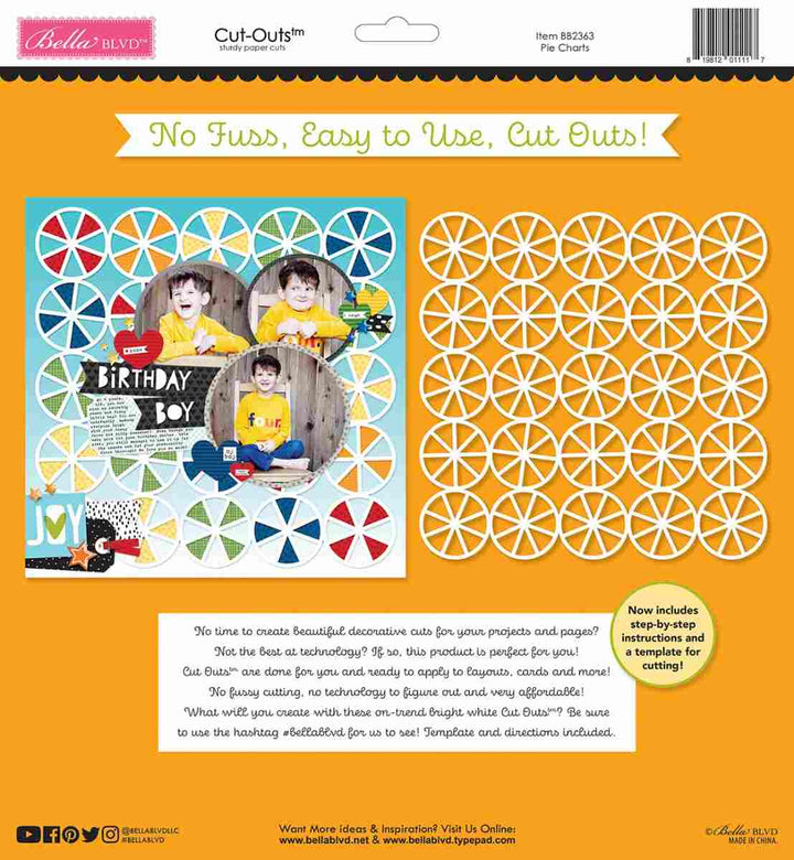 Pie Charts Cut Outs-Bella Besties-Bella Blvd