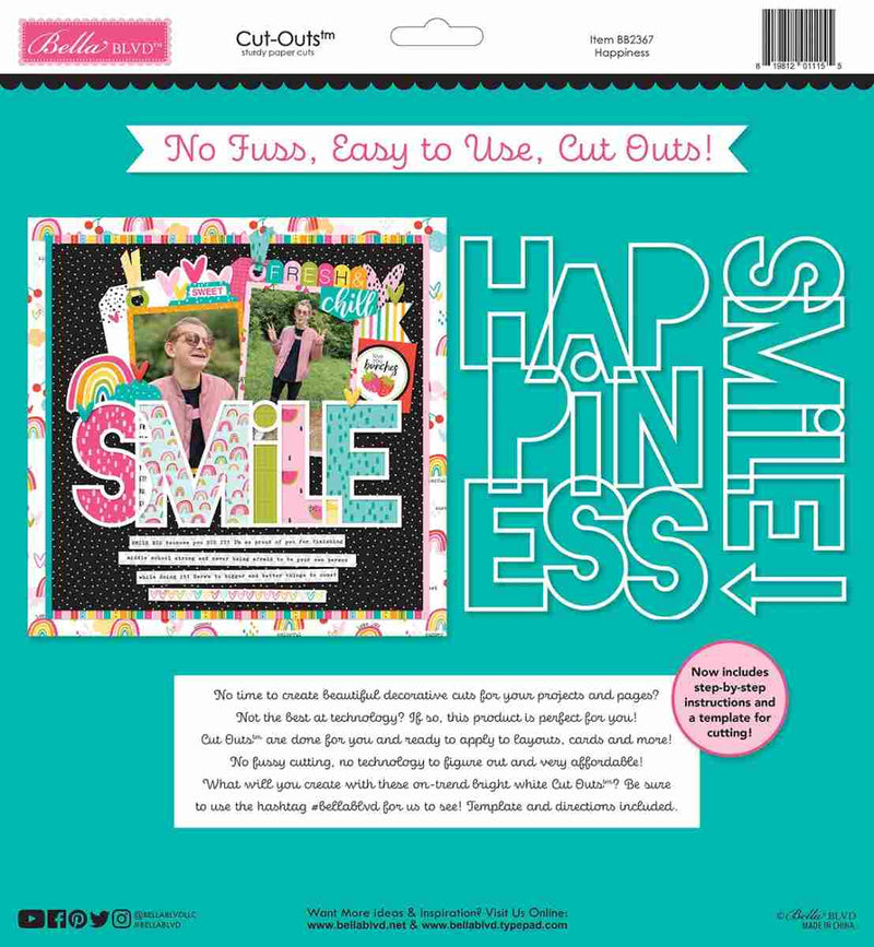 Happiness Cut Outs - Bella Besties - Bella Blvd