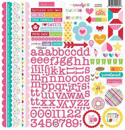 My Candy Girl Doohickey Cardstock Stickers - Bella Blvd